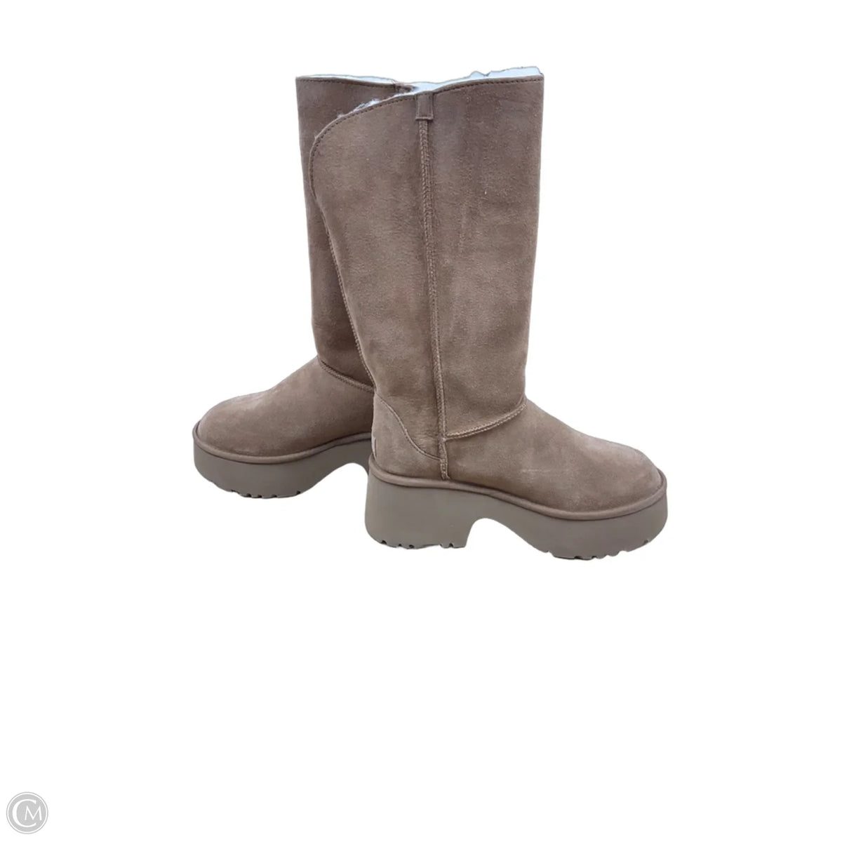 Boots Designer By Ugg In Brown, Size: 10