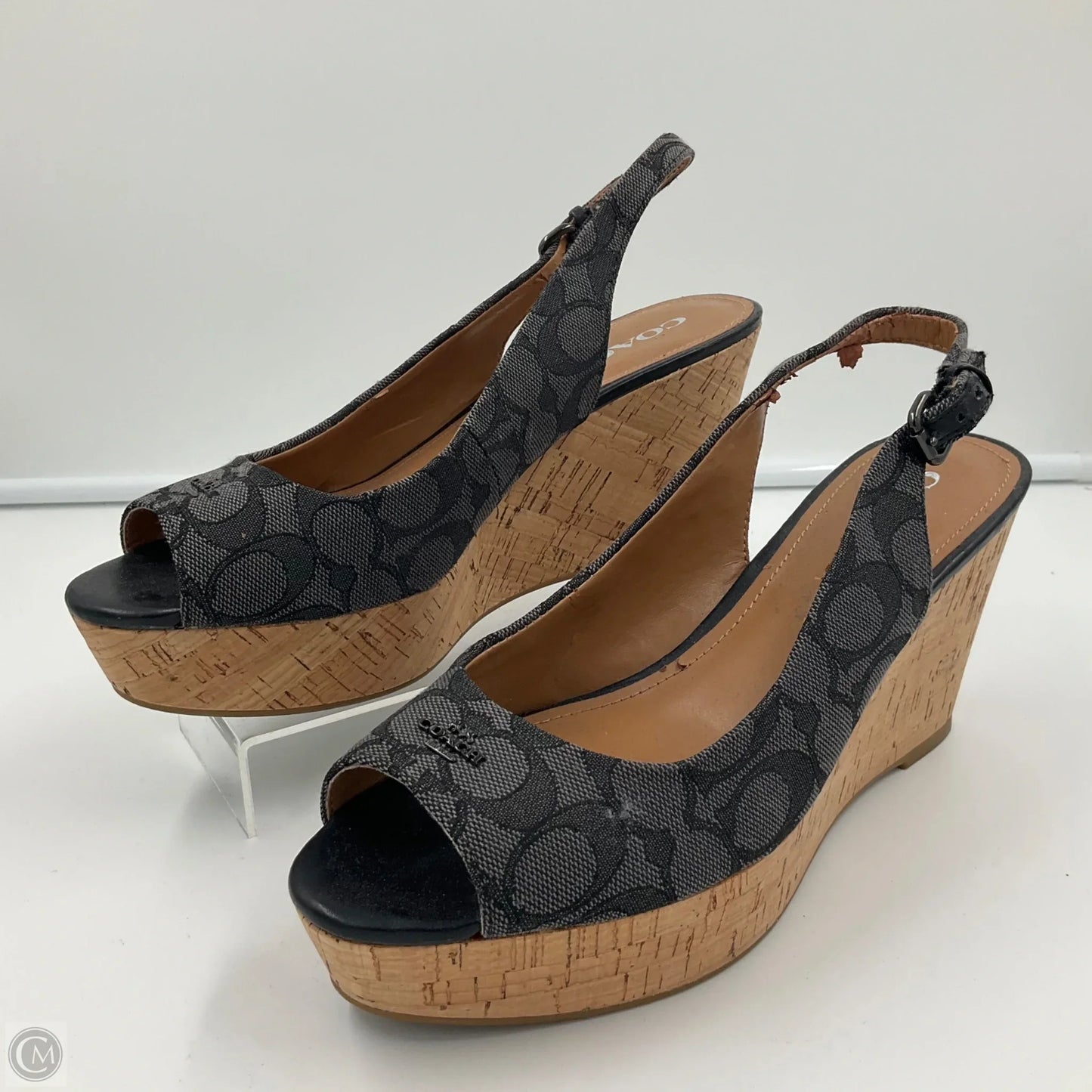 Sandals Designer By Coach In Black, Size: 10