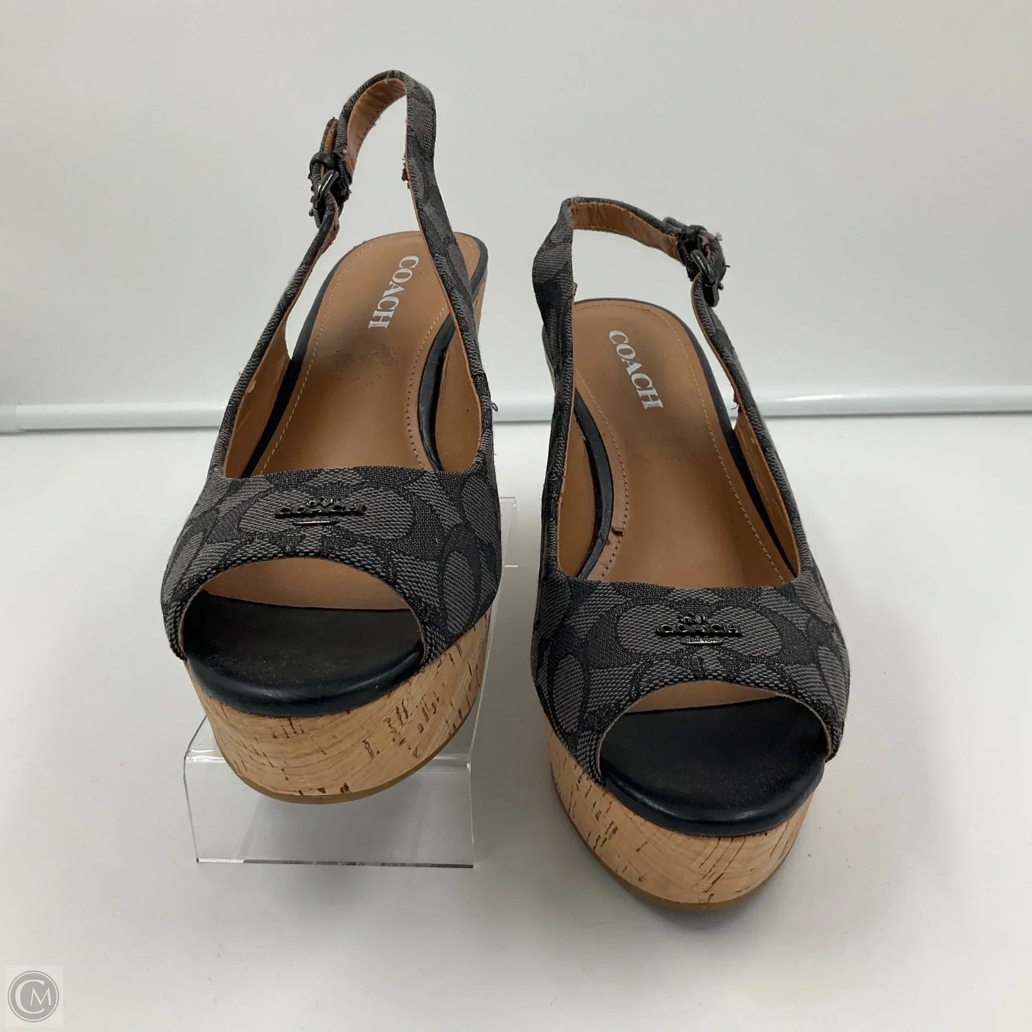 Sandals Designer By Coach In Black, Size: 10