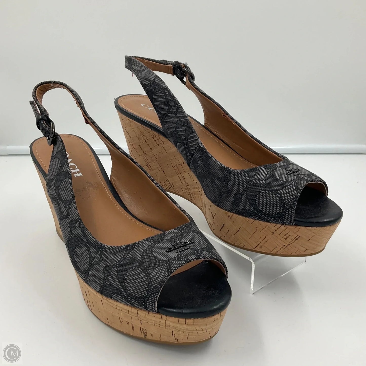 Sandals Designer By Coach In Black, Size: 10
