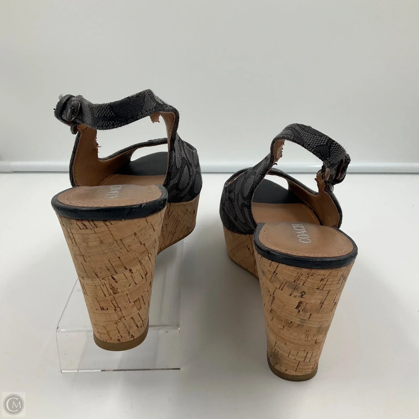 Sandals Designer By Coach In Black, Size: 10