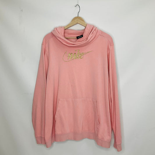 Sweatshirt Hoodie By Nike Apparel In Pink, Size: 2x