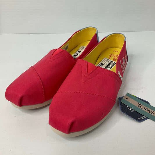 Pink Shoes Athletic Toms, Size 7.5