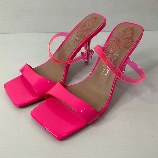 Pink Shoes Heels Stiletto Call It Spring, Size 8