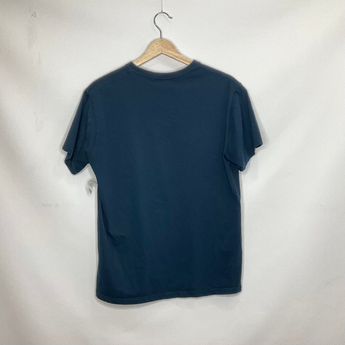 Navy Top Short Sleeve Basic Clothes Mentor, Size L