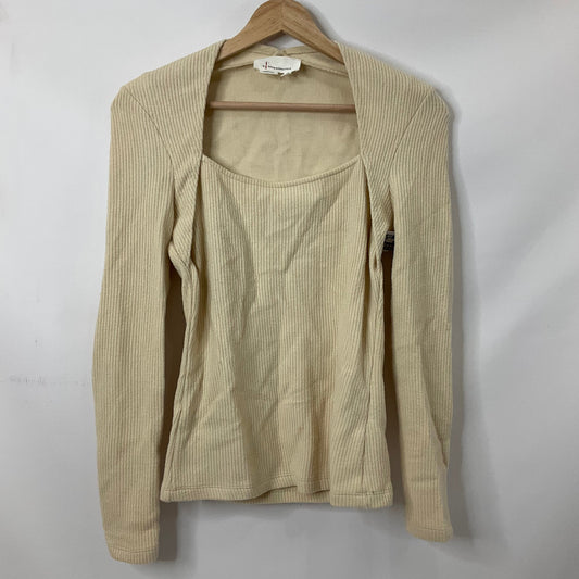 Cream Top Long Sleeve Anthropologie, Size Xs