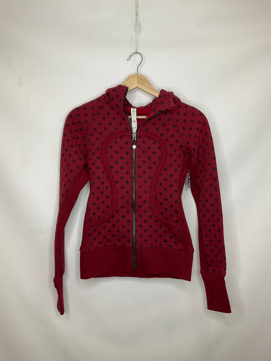 Red Athletic Jacket Lululemon, Size 2