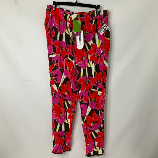 Floral Print Pants Linen Kate Spade, Size 8