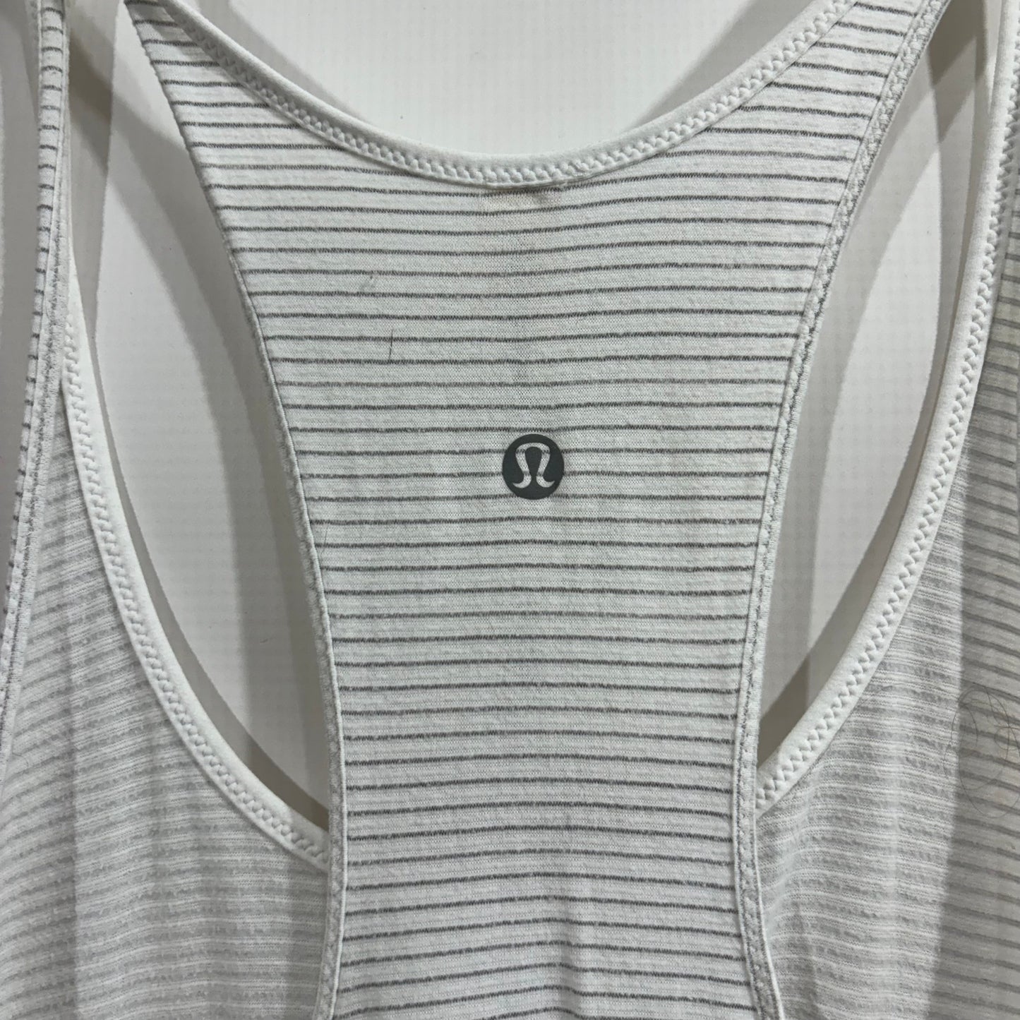 Athletic Tank Top By Lululemon In White, Size: 8