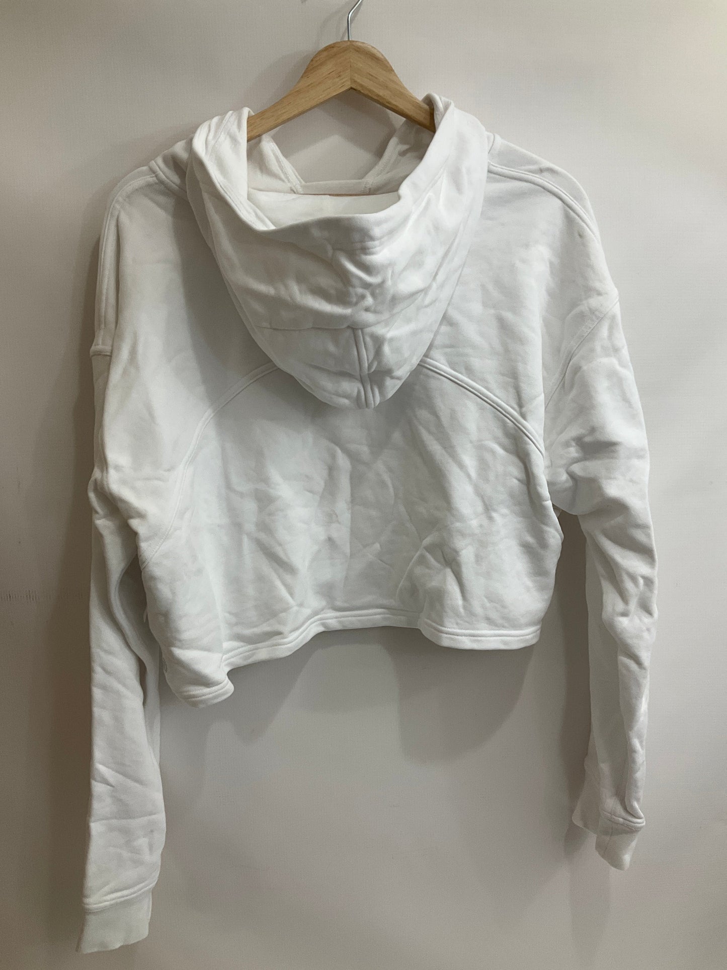 Sweatshirt Hoodie By Lululemon In White, Size: 18