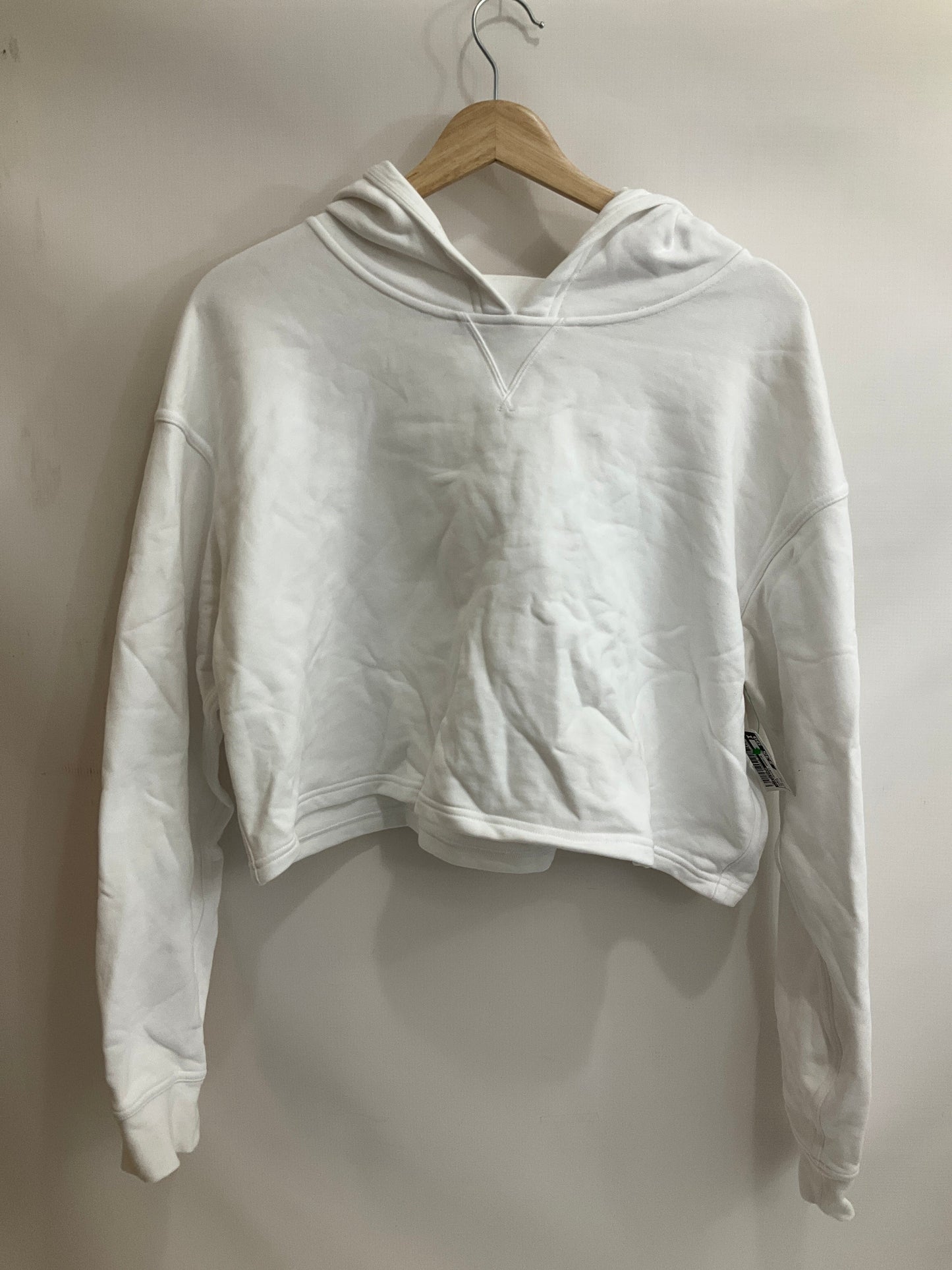 Sweatshirt Hoodie By Lululemon In White, Size: 18