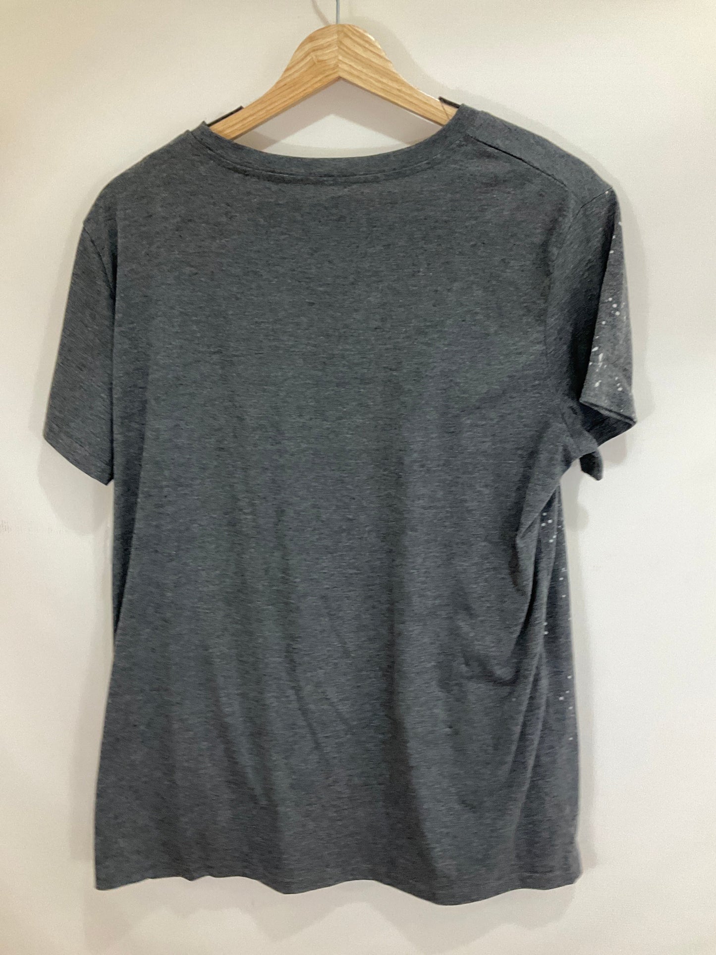 Top Short Sleeve Basic By Cmf In Grey, Size: L