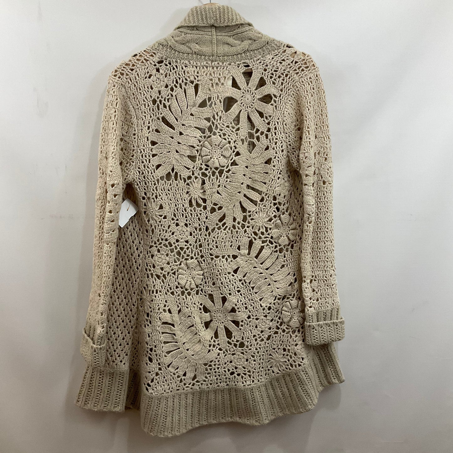 Sweater Designer By Cmb In Cream, Size: S