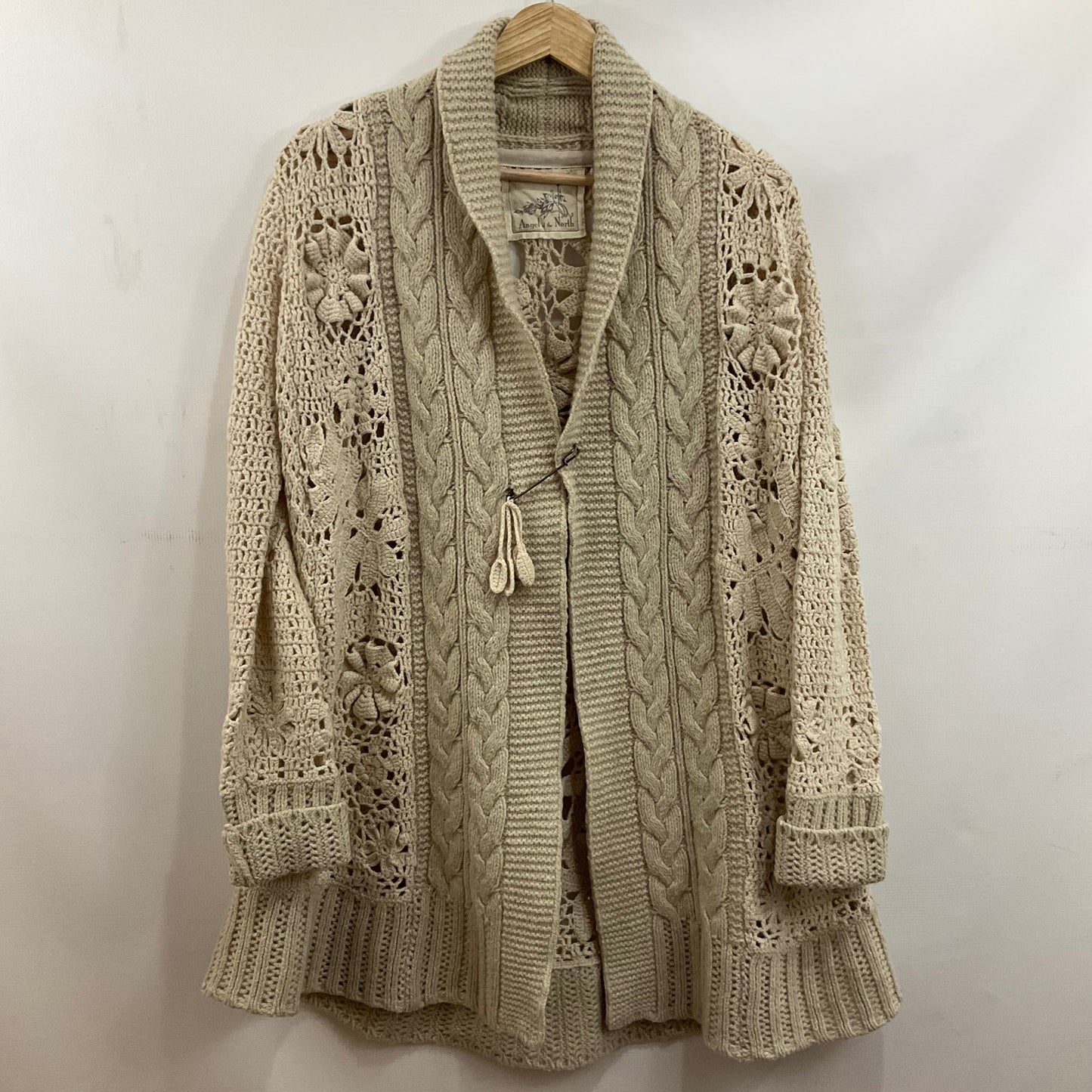 Sweater Designer By Cmb In Cream, Size: S