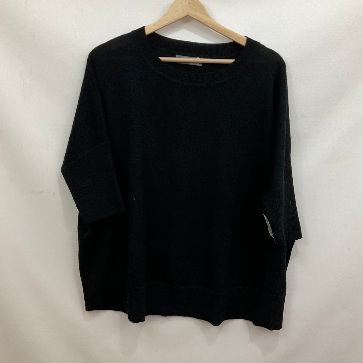 Sweater Short Sleeve By Anthropologie In Black, Size: S