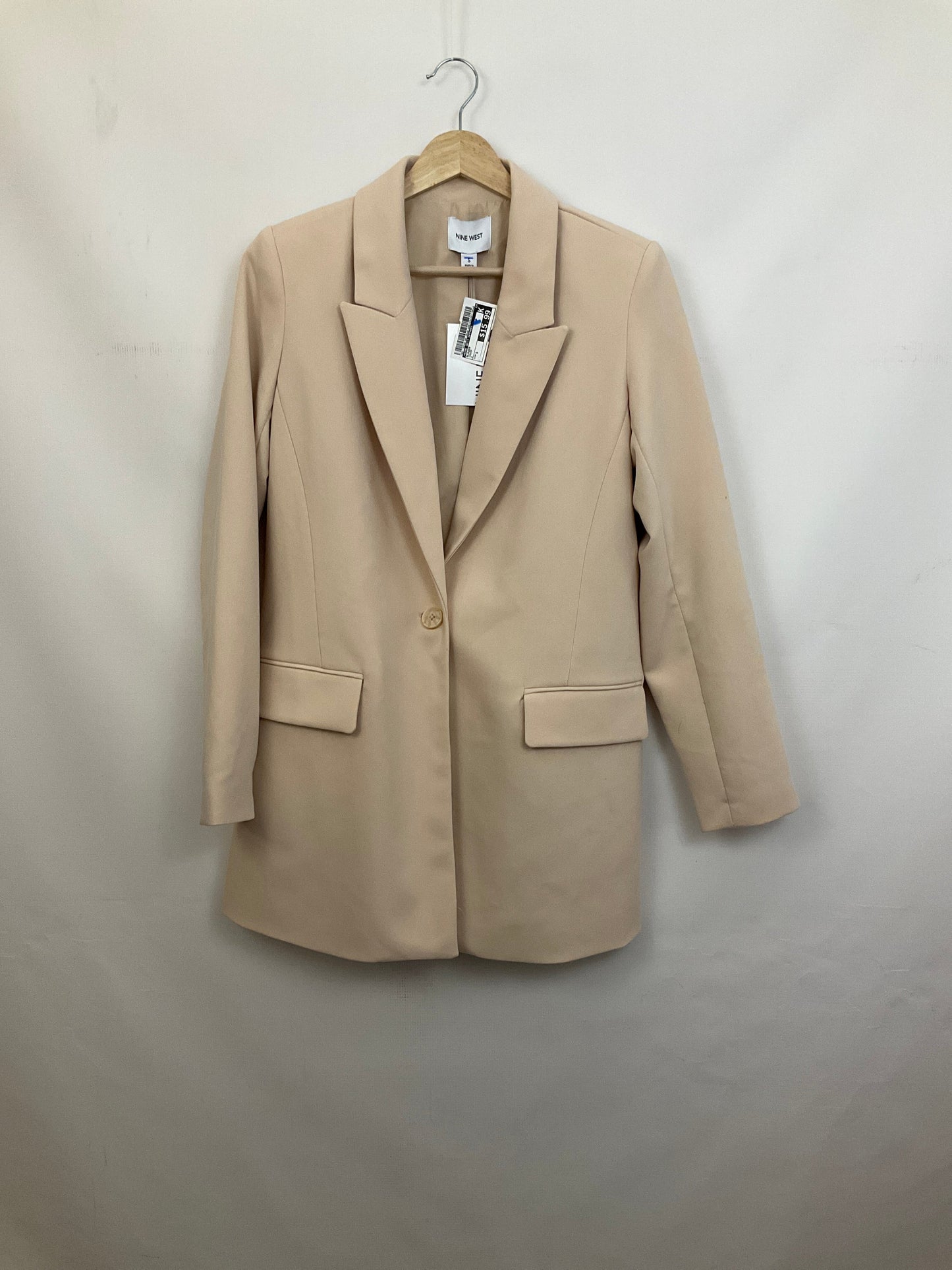 Blazer By Nine West Apparel In Cream, Size: S