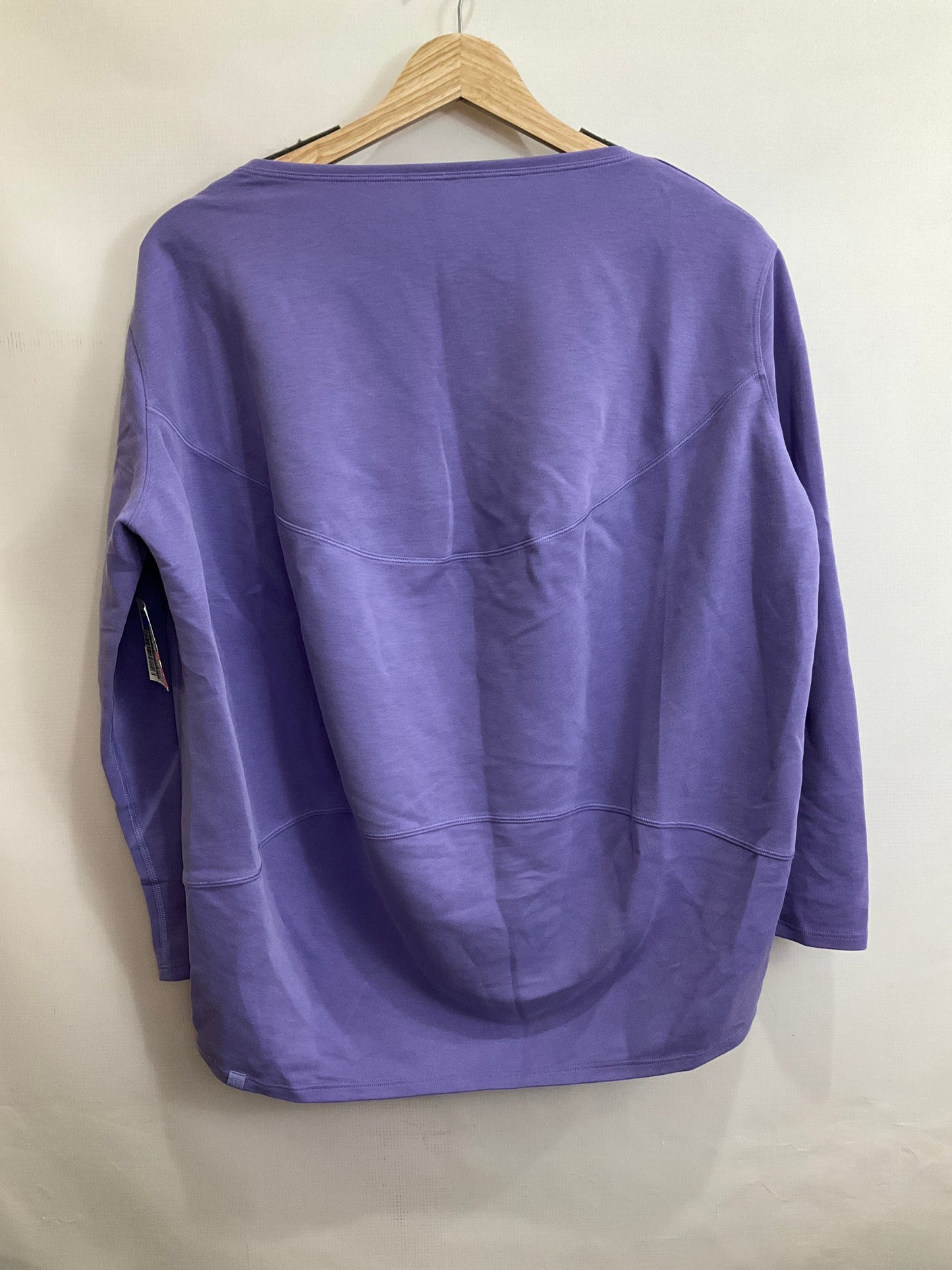 Athletic Top Long Sleeve Collar By Lululemon In Purple, Size: 4