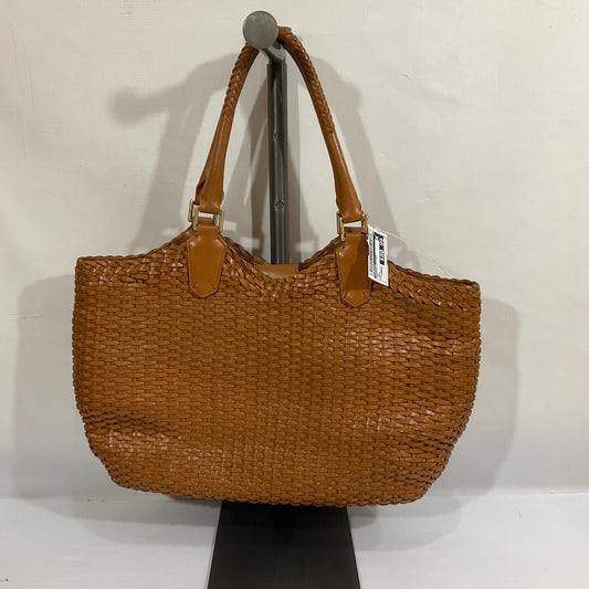 Handbag Leather By Brahmin, Size: Large