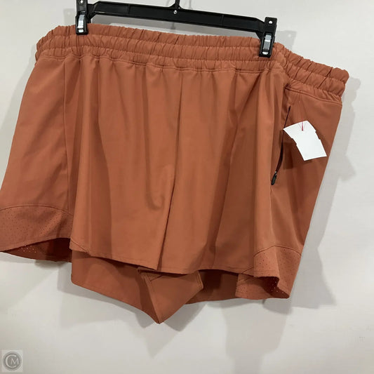 Athletic Shorts By Calia In Orange, Size: Xl