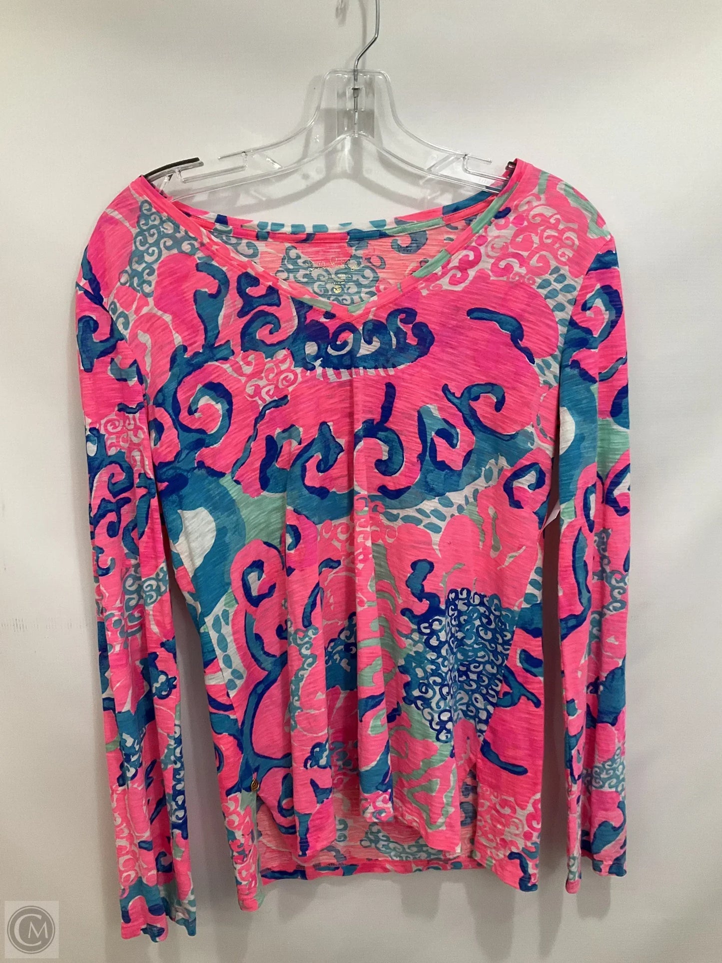 Top Long Sleeve Designer By Lilly Pulitzer In Pink, Size: Xs