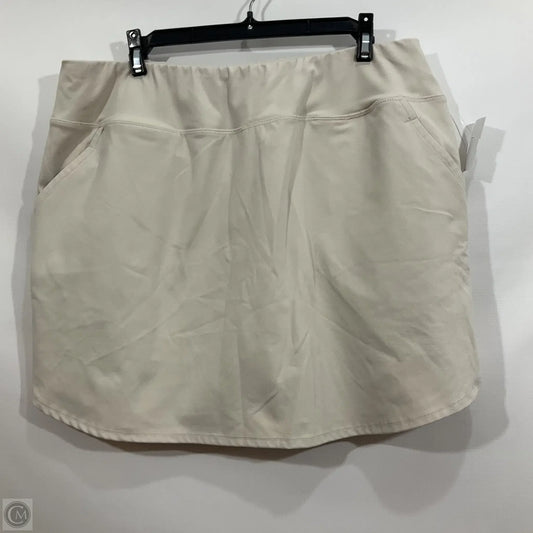 Athletic Skort By Cynthia Rowley In Beige, Size: Xl