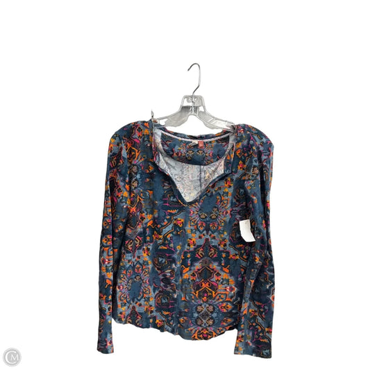 Top Long Sleeve By Pilcro In Multi-colored, Size: Xs