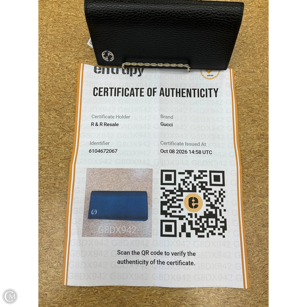 Wallet Luxury Designer By Gucci, Size: Small