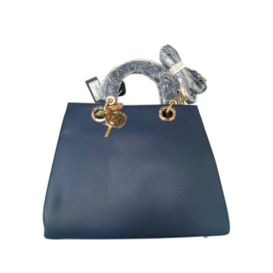 Designer HANDBAG by BADGLEY MISCHKA In NAVY, Size: MEDIUM