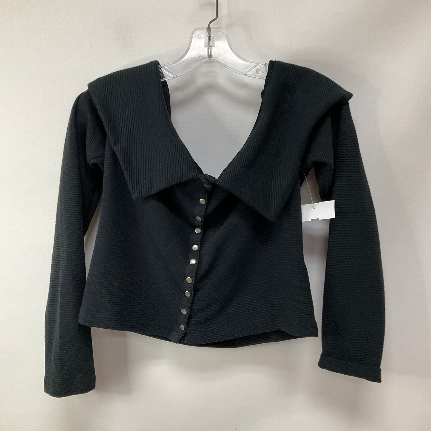 Top Long Sleeve By Anthropologie In Black, Size: M