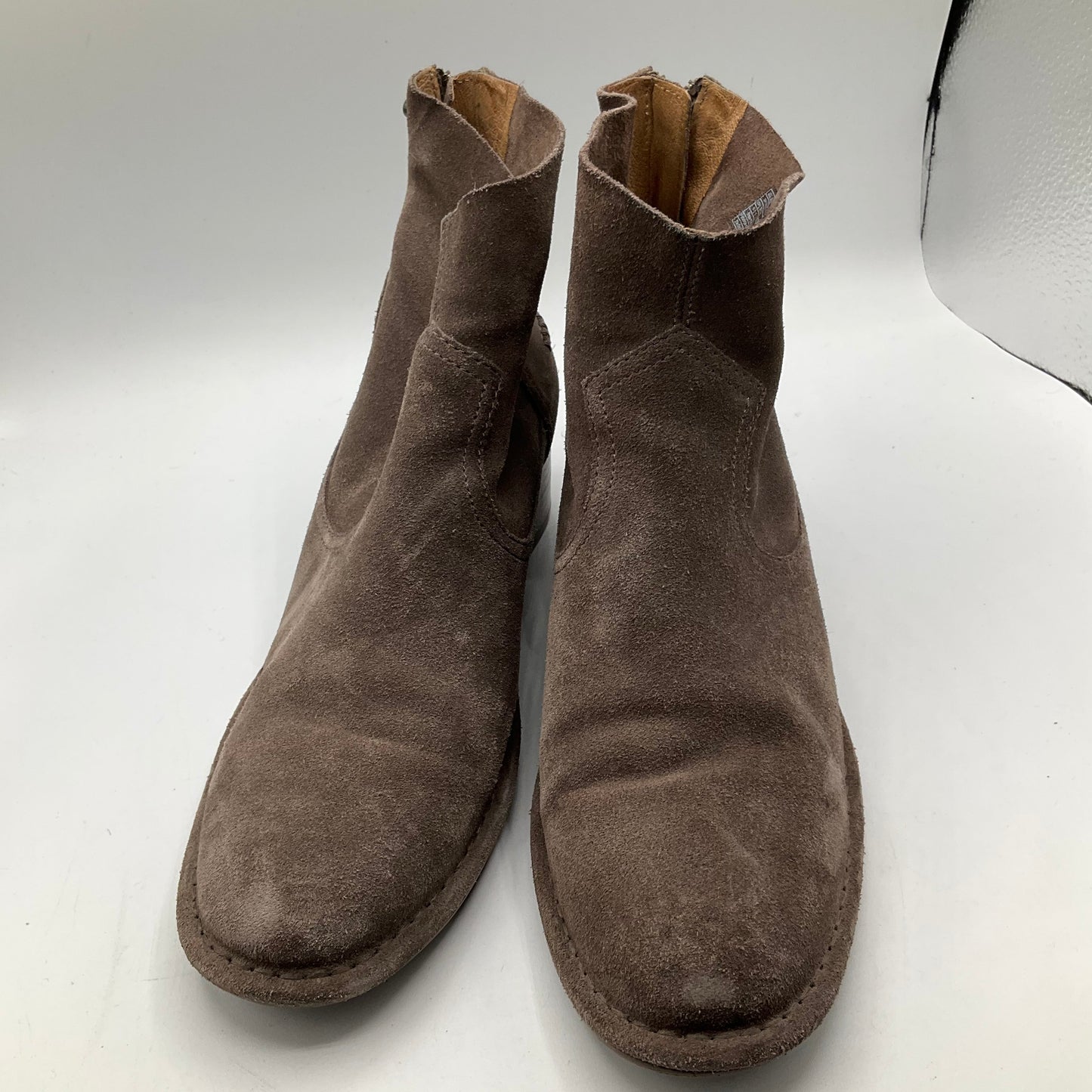 Tan Boots Ankle Flats Ugg, Size 10