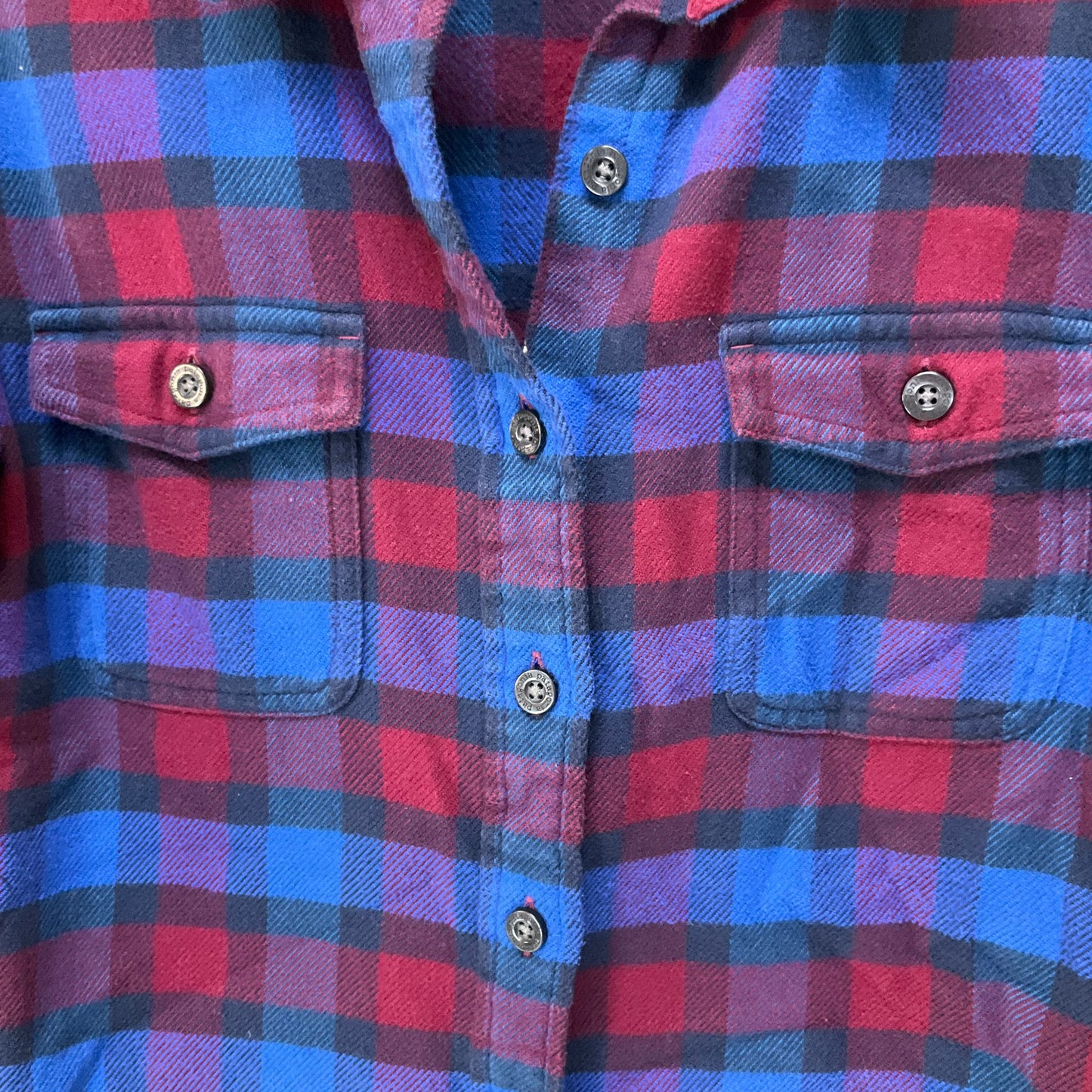 Plaid Pattern Top Long Sleeve Patagonia, Size 4