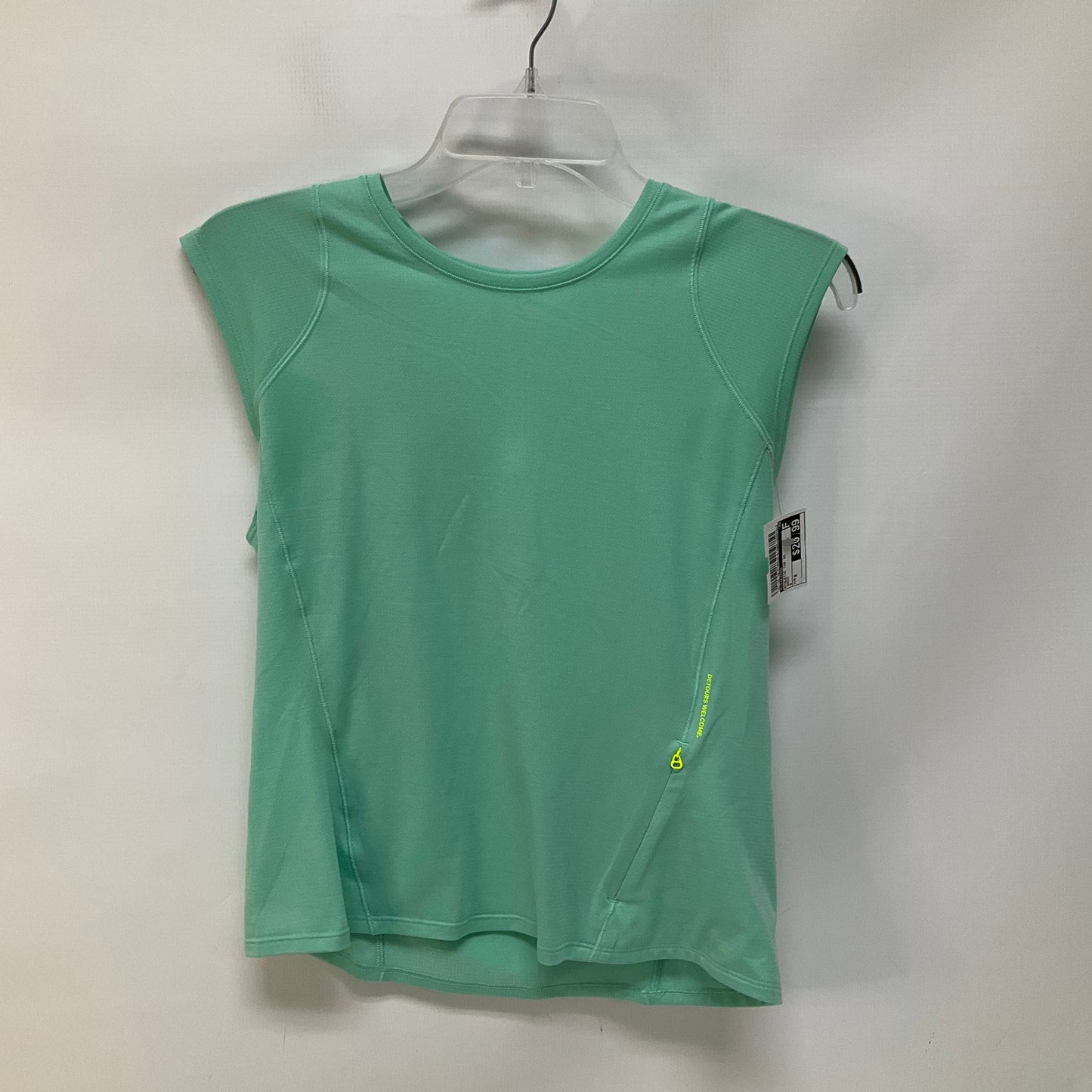 Green Athletic Top Short Sleeve Lululemon, Size 8
