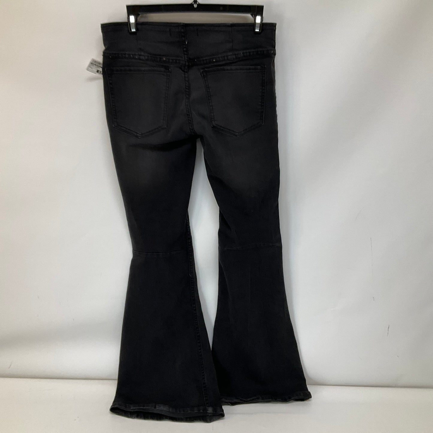 Black Denim Jeans Flared Free People, Size 4