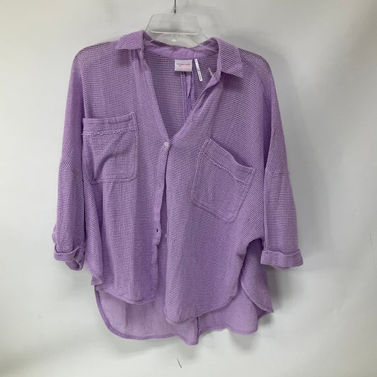 Top Short Sleeve By Urban Outfitters In Purple, Size: S