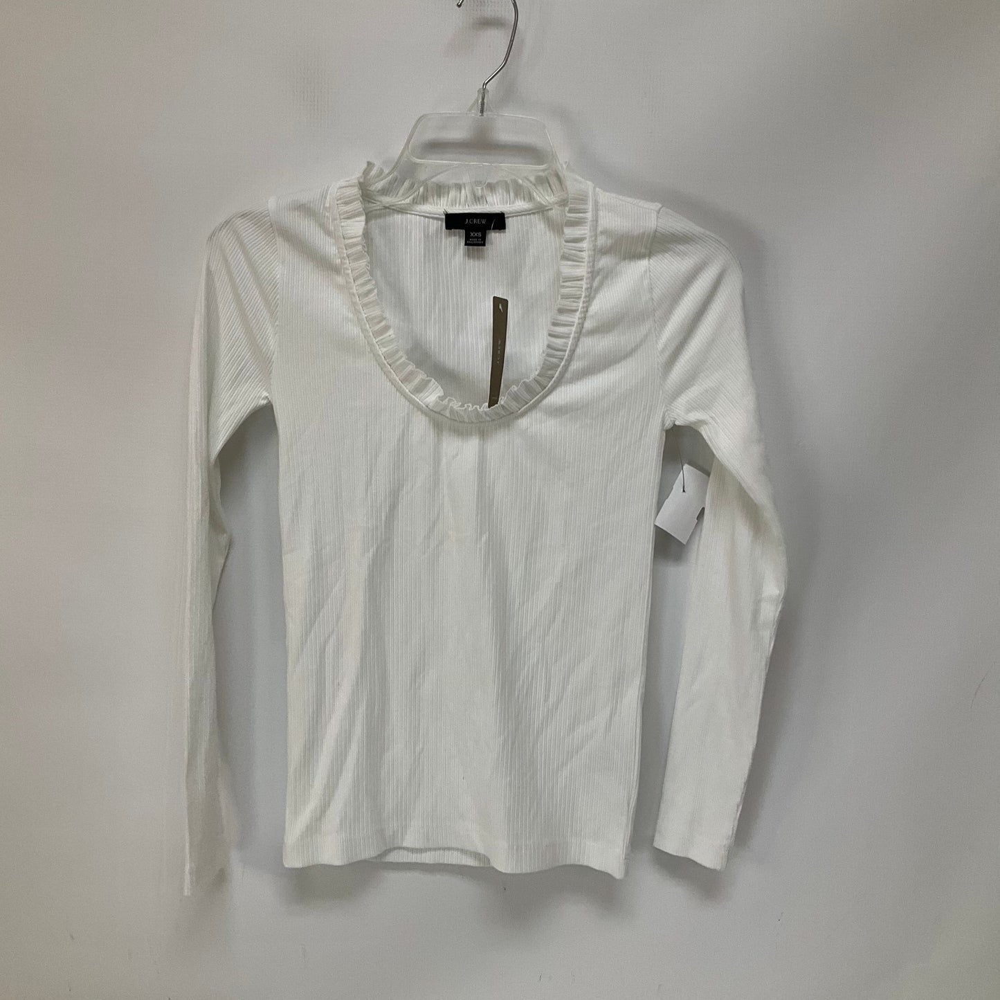 White Top Long Sleeve J. Crew, Size Xxs