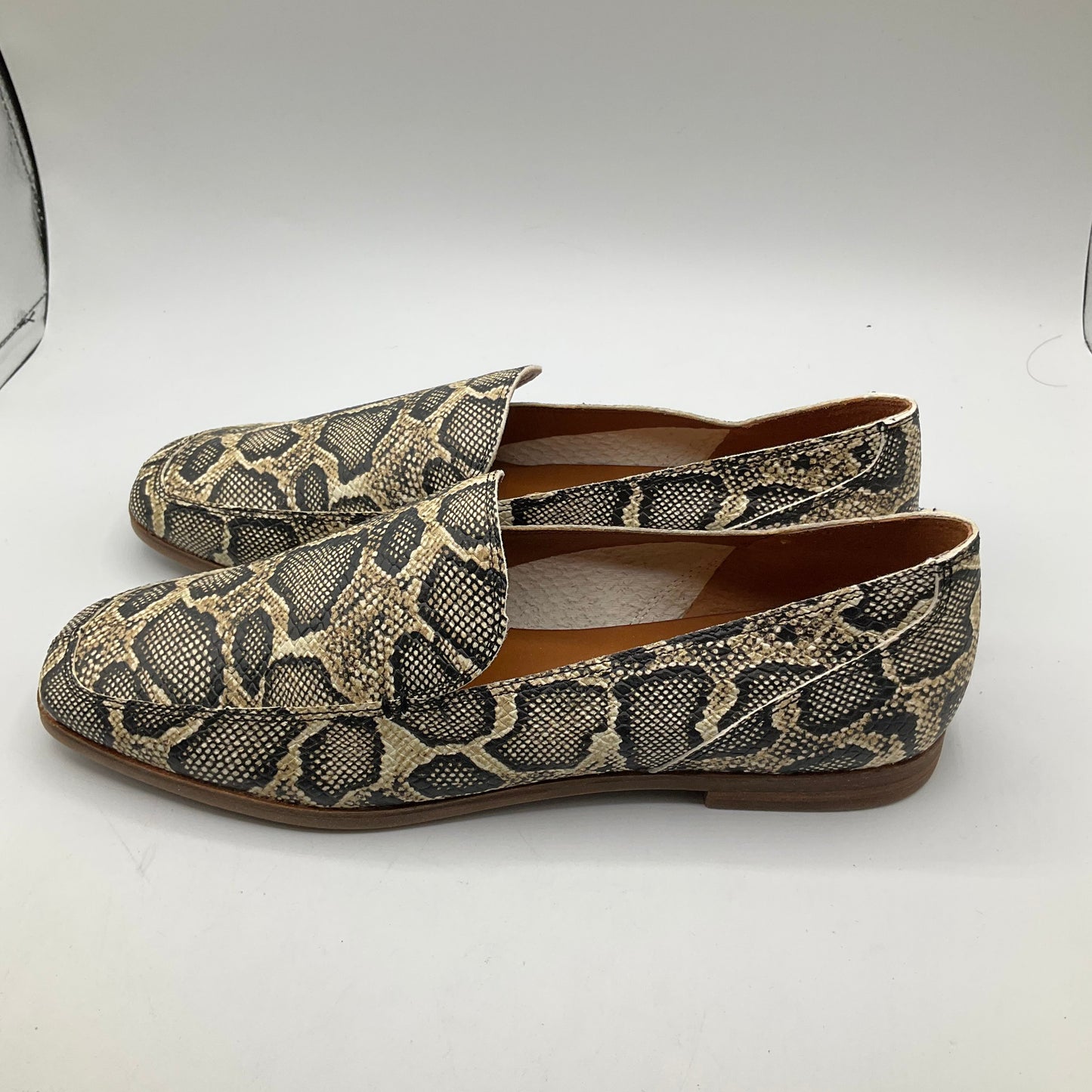 Snakeskin Print Shoes Flats Lucky Brand, Size 10