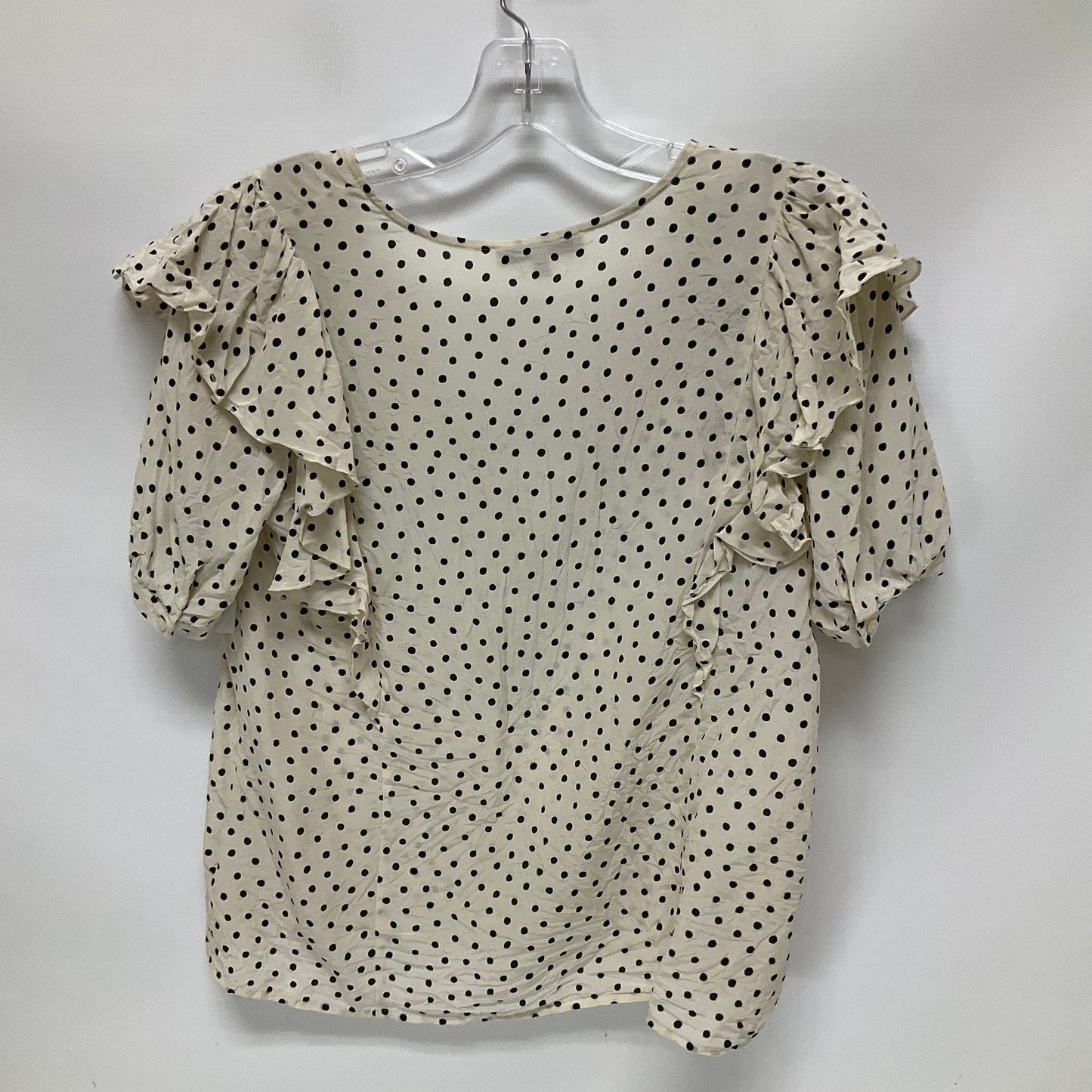 Cream Top Short Sleeve Madewell, Size Xs