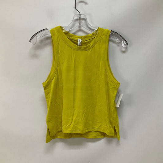 Yellow Athletic Tank Top Lululemon, Size 2