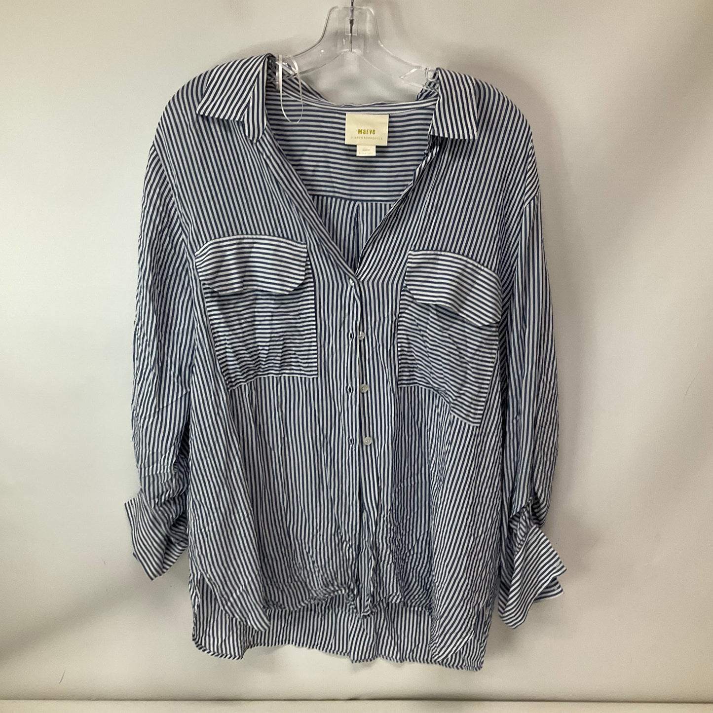 Top Long Sleeve By Maeve In Blue, Size: Xl