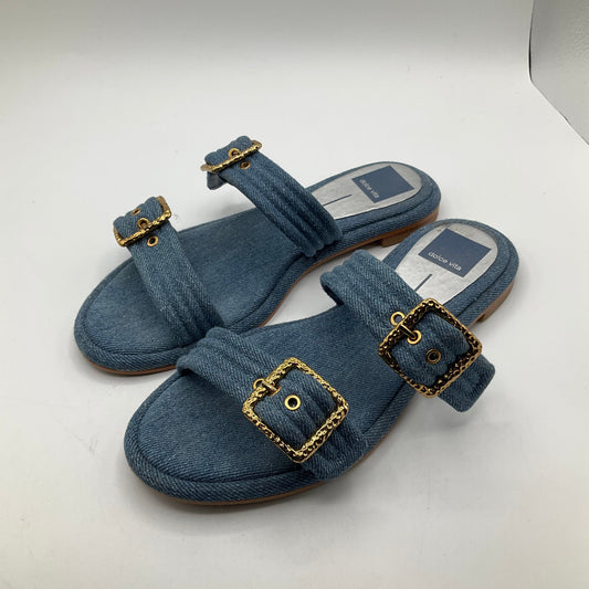 Blue Sandals Flats Dolce Vita, Size 6.5