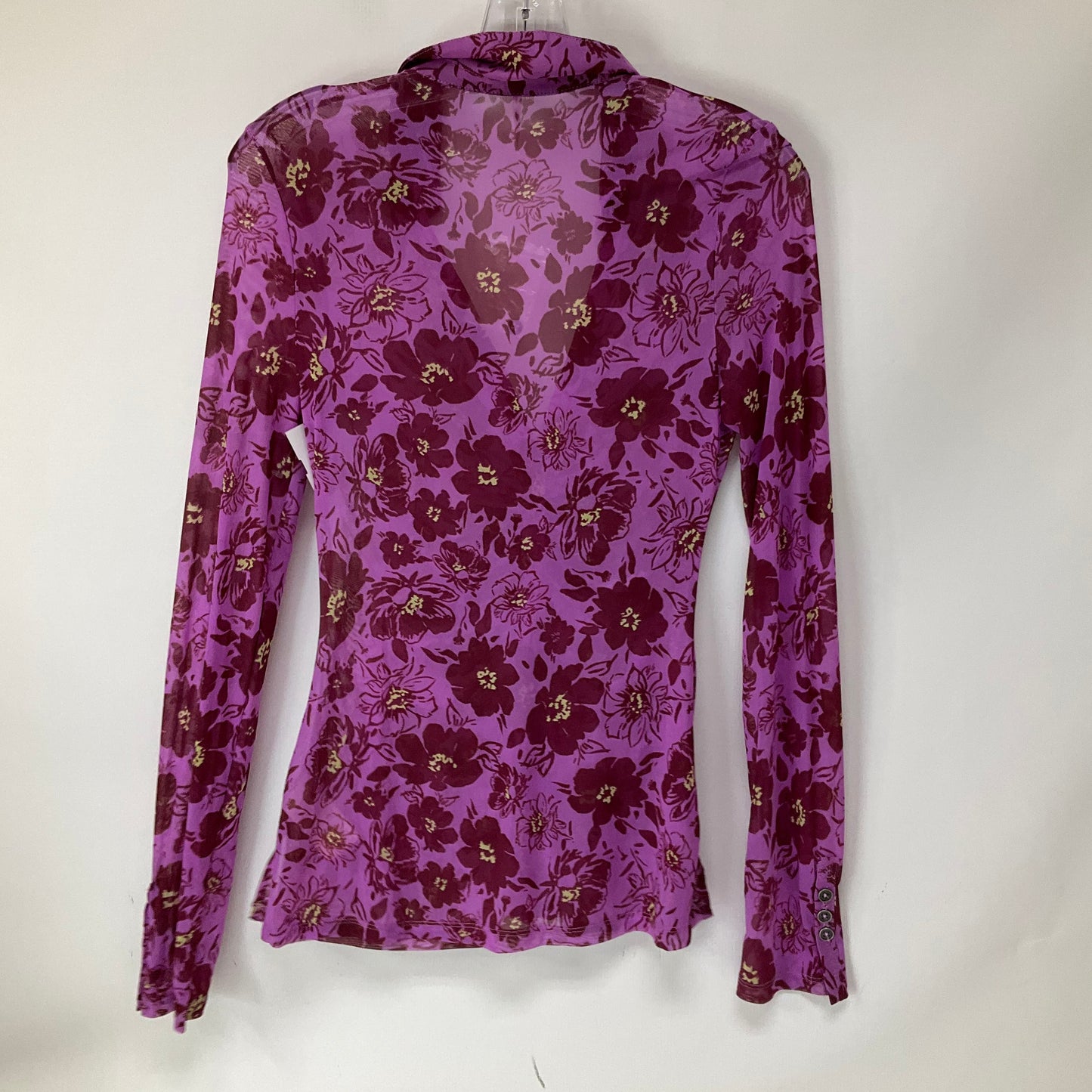 Top Long Sleeve By Free People In Purple, Size: S