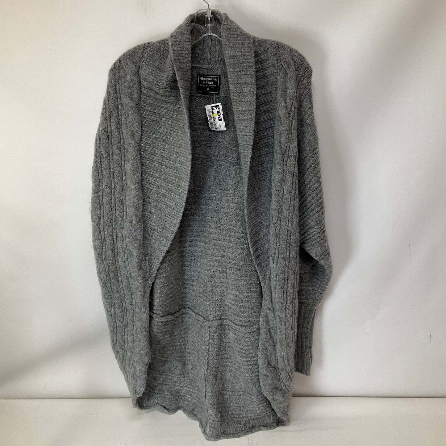 Sweater Cardigan By Abercrombie And Fitch In Grey, Size: Xs