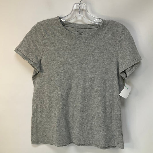 Top Short Sleeve Basic By Madewell In Grey, Size: S