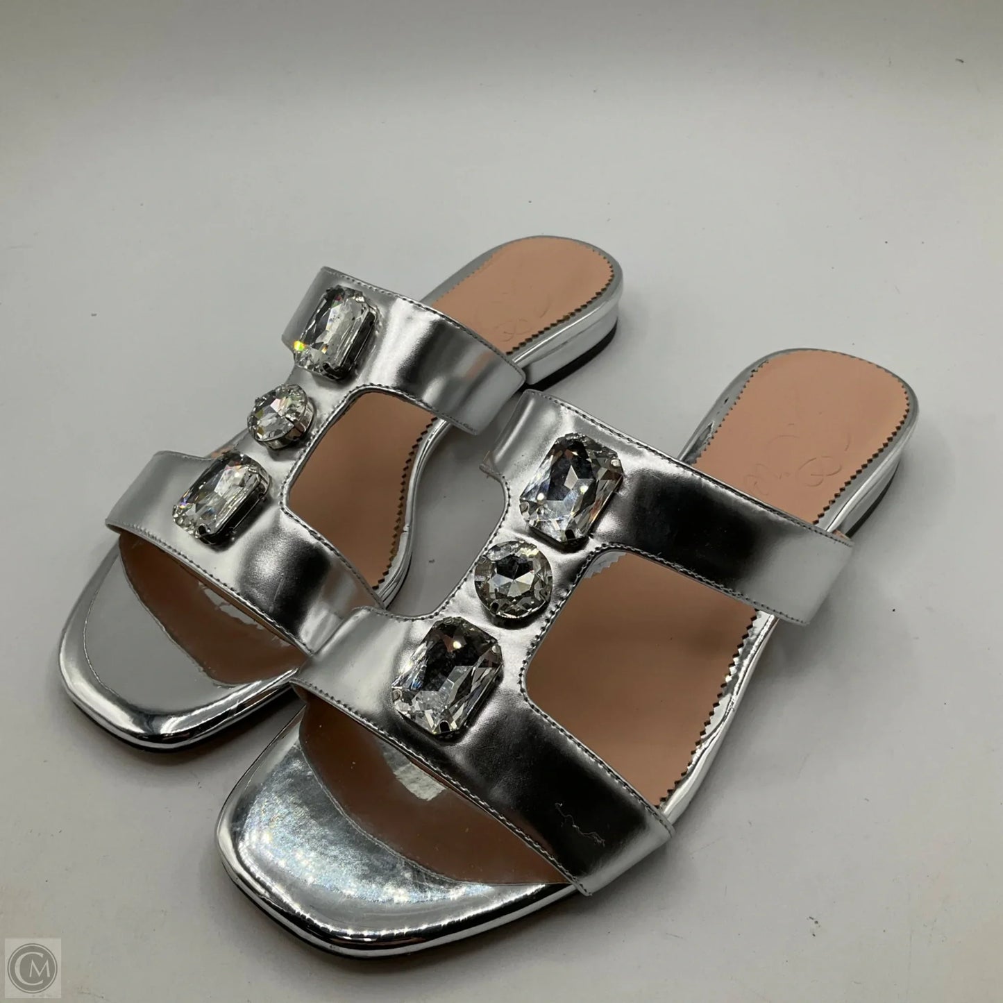 Sandals Flats By J. Crew In Silver, Size: 7
