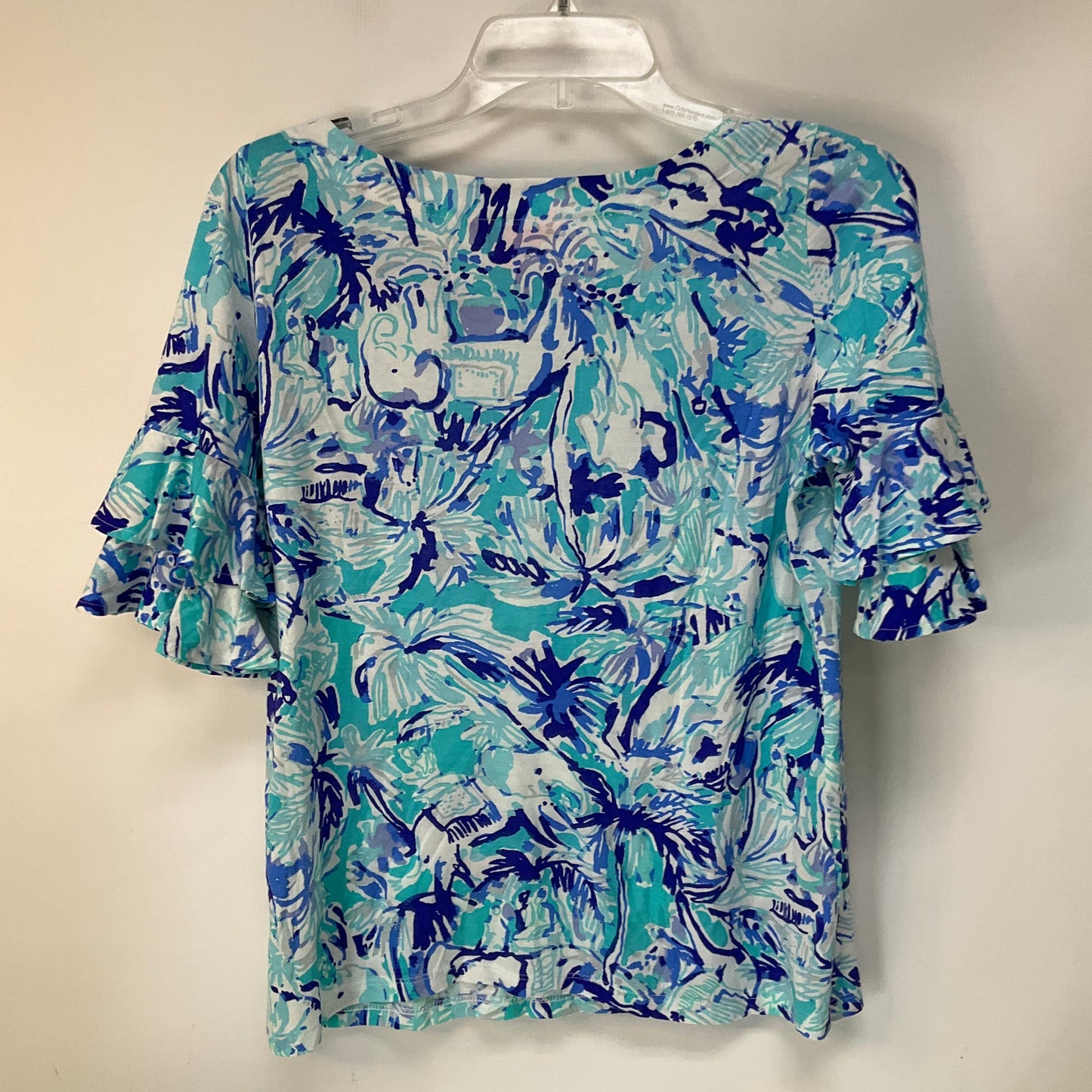 Top Short Sleeve By Lilly Pulitzer In Blue, Size: Xs