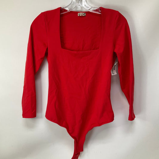 Top Long Sleeve By Free People In Red, Size: S