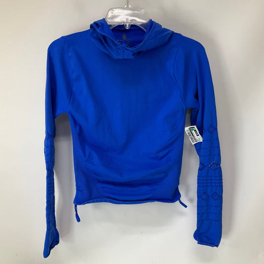 Athletic Top Long Sleeve Collar By Free People In Blue, Size: Xs