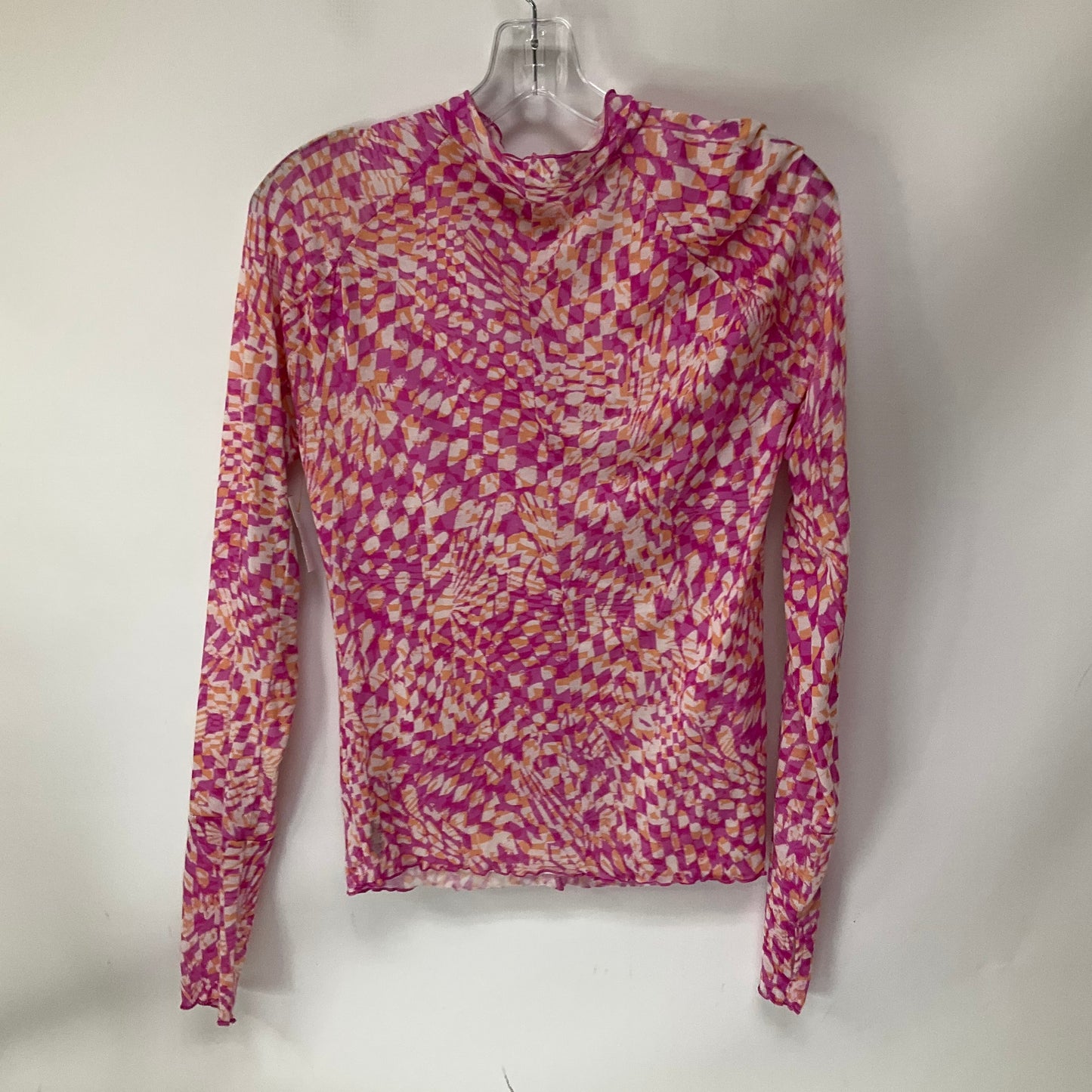 Top Long Sleeve By Free People In Pink, Size: M