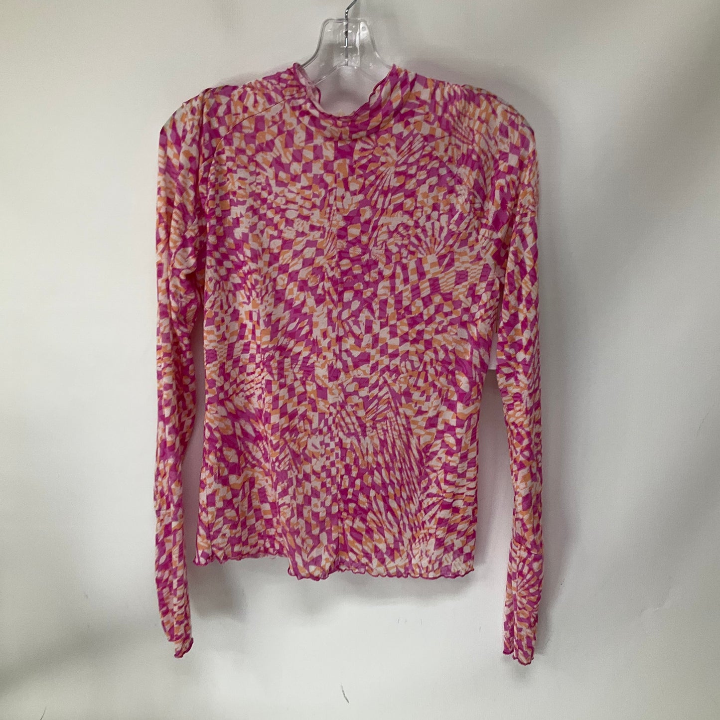 Top Long Sleeve By Free People In Pink, Size: M