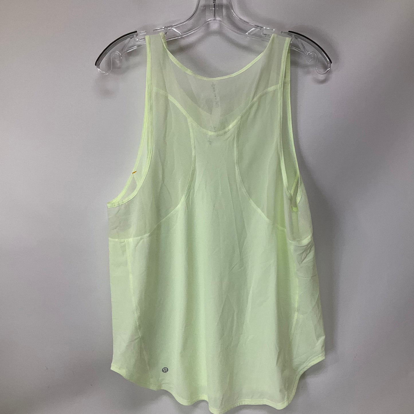 Athletic Tank Top By Lululemon In Green, Size: 12